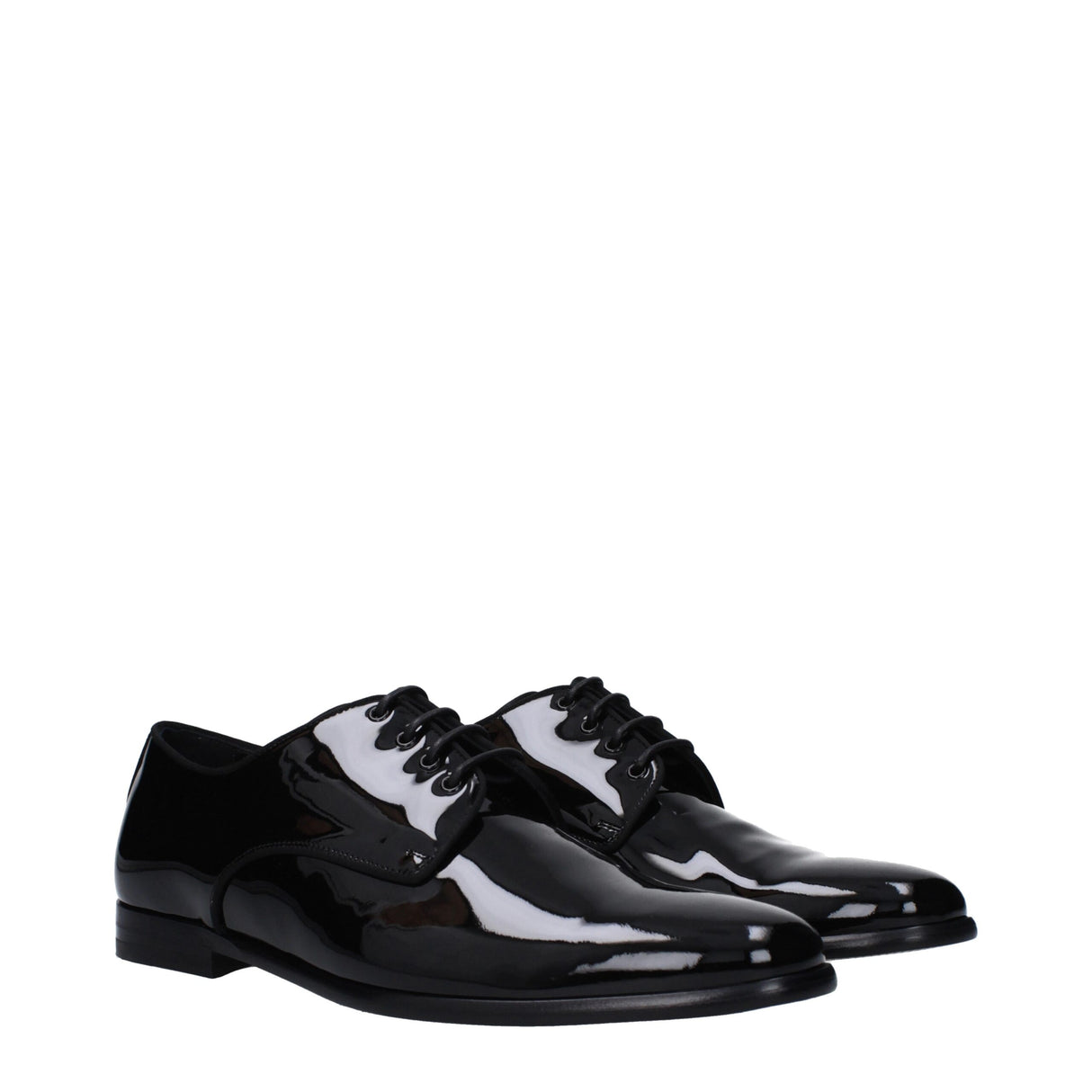 Dolce & Gabbana Black Leather Oxfords And Derbies