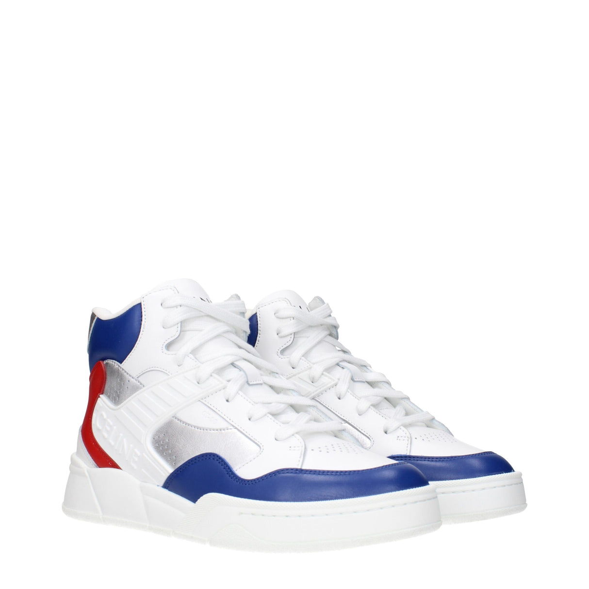 Celine White Leather Athletic Sneakers