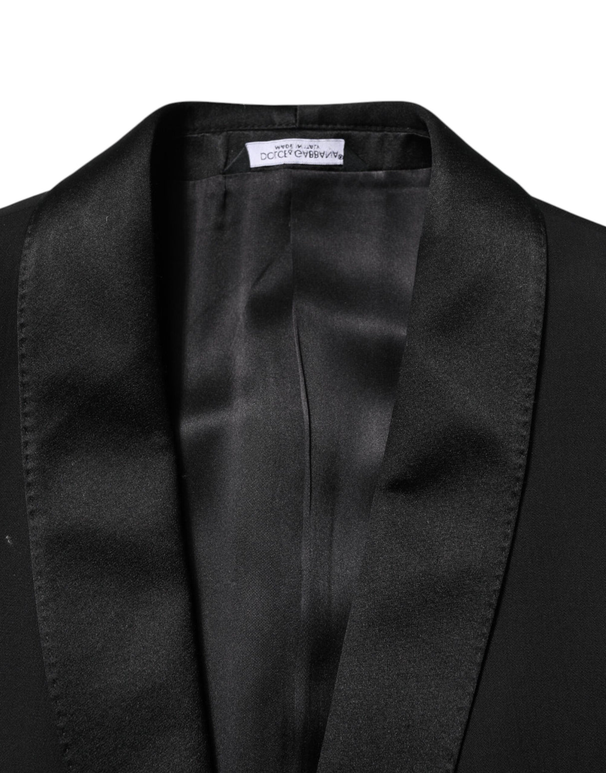 Dolce & Gabbana Black Wool 3 Piece Single Breasted Suit