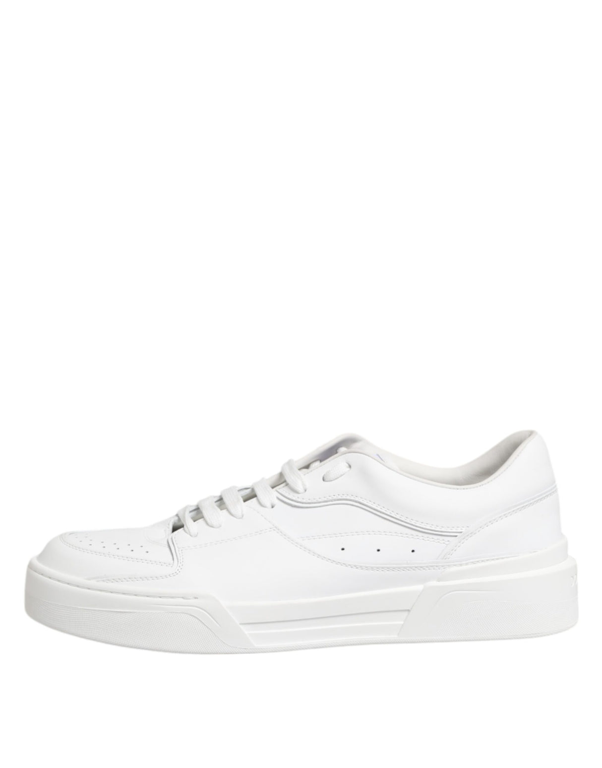 Dolce & Gabbana White Miami Leather Low Top Sneakers Shoes