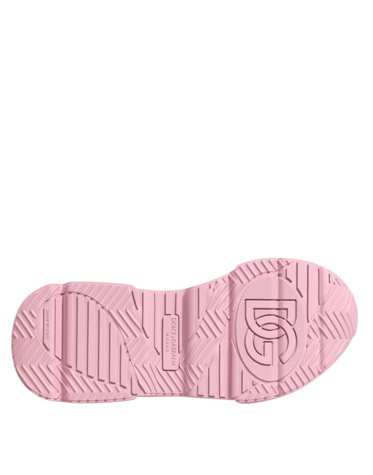 Dolce & Gabbana Pink Leather Daymaster Low Top Sneakers Shoes