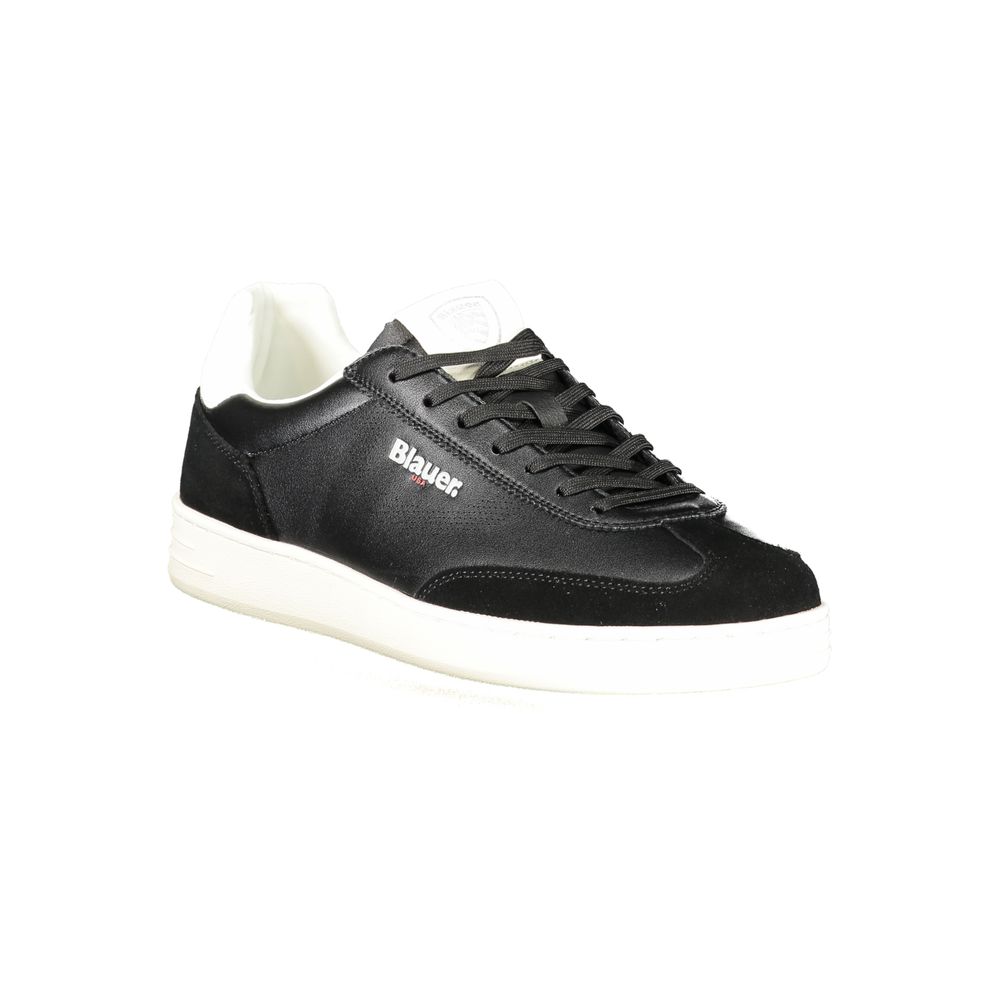 Blauer Black Polyurethane Men's Sneaker