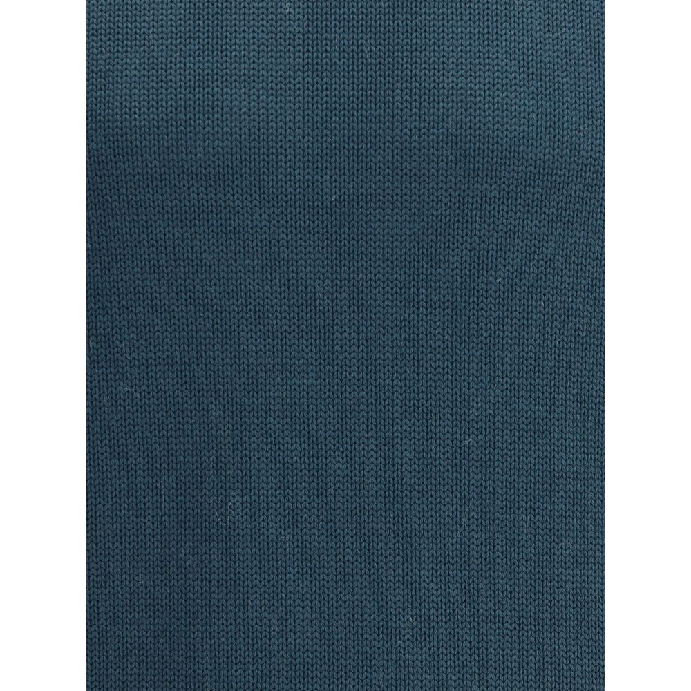 Roberto Collina Bicolor Merino Wool Turtleneck