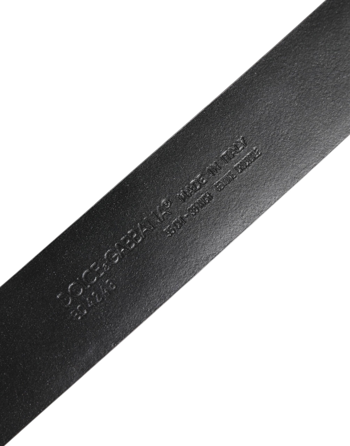 Dolce & Gabbana Black Exotic Leather DG Logo Buckle Belt