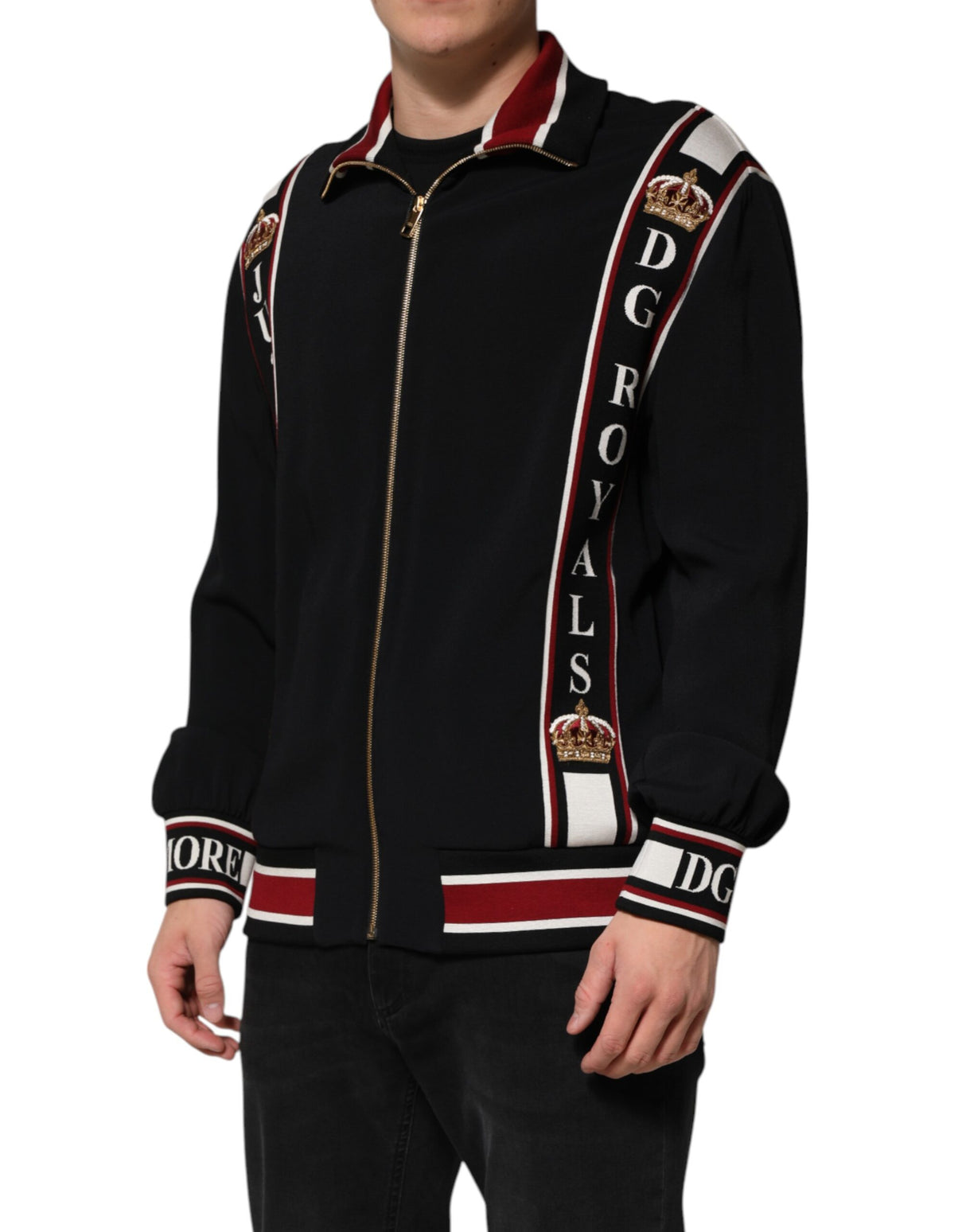 Dolce & Gabbana Black DG King Full Zip Sweatshirt Sweater