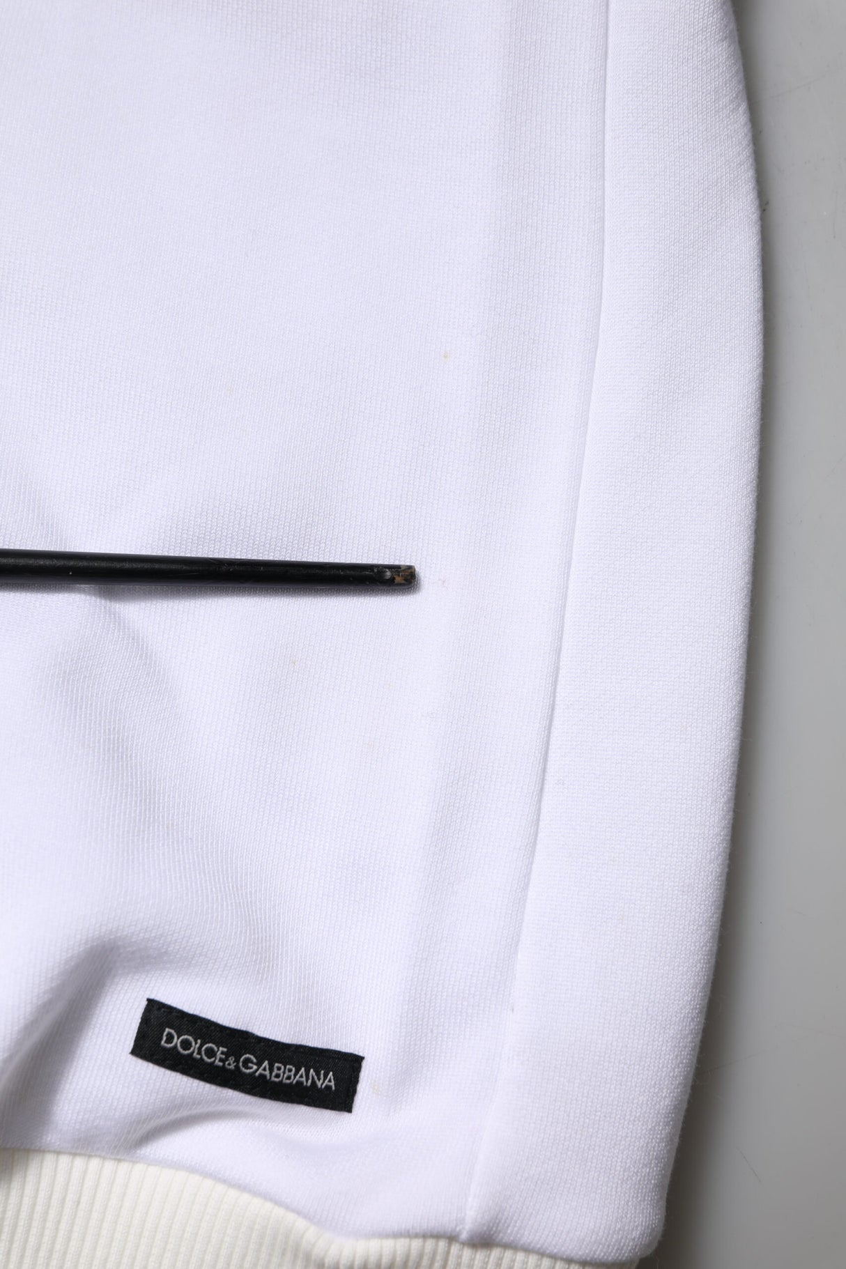 Dolce & Gabbana White Sacred Heart Hooded Sweatshirt Sweater