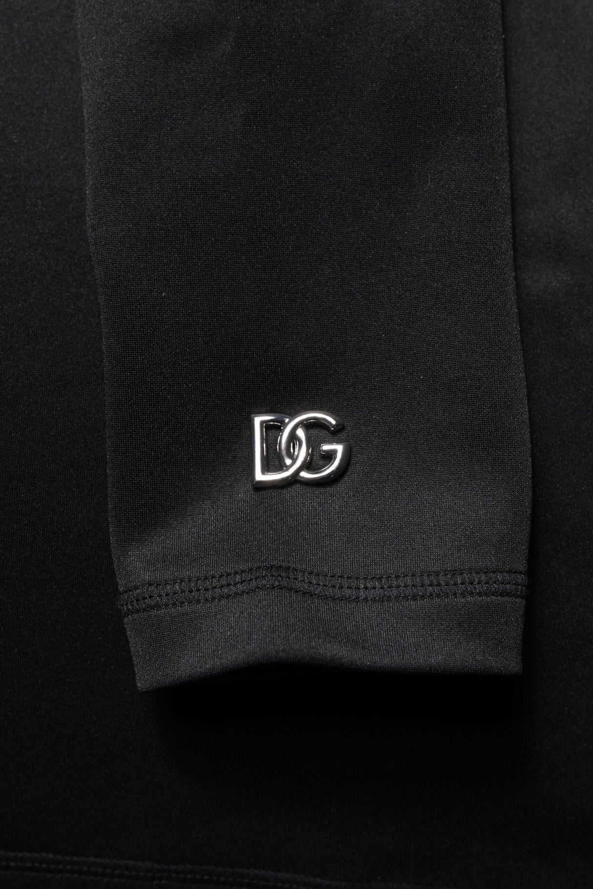 Dolce & Gabbana Black Polyester Turtleneck Pullover Sweater