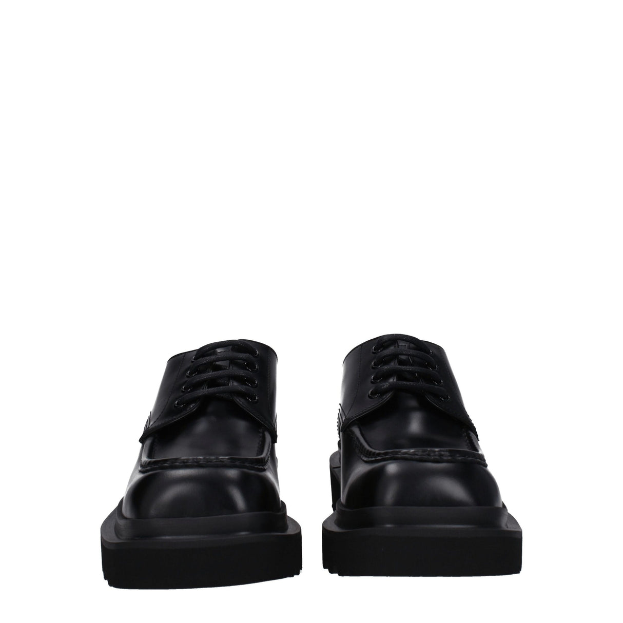Dolce & Gabbana Black Leather Oxfords And Derbies