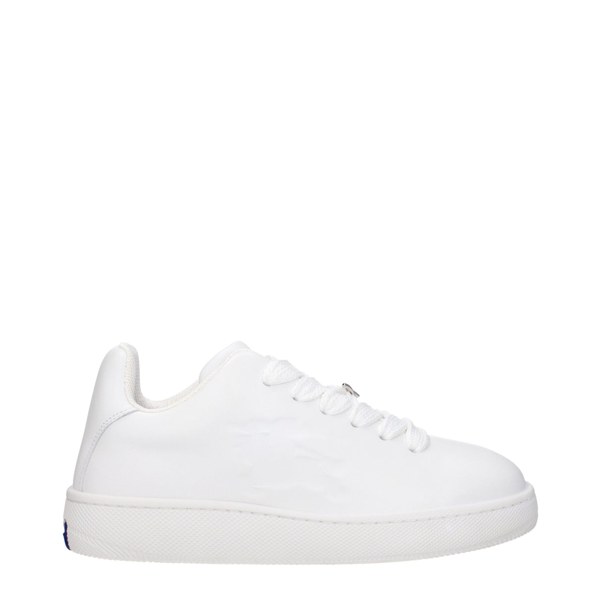 Burberry White Leather Low Top Sneakers