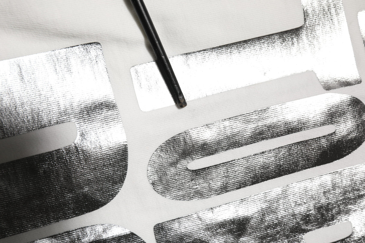 Dolce & Gabbana White Metallic Print Cotton CrewNeck T-shirt