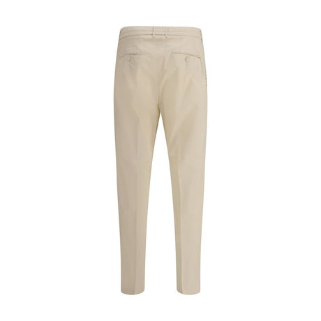 Cruna Beige Cotton Casual Pants