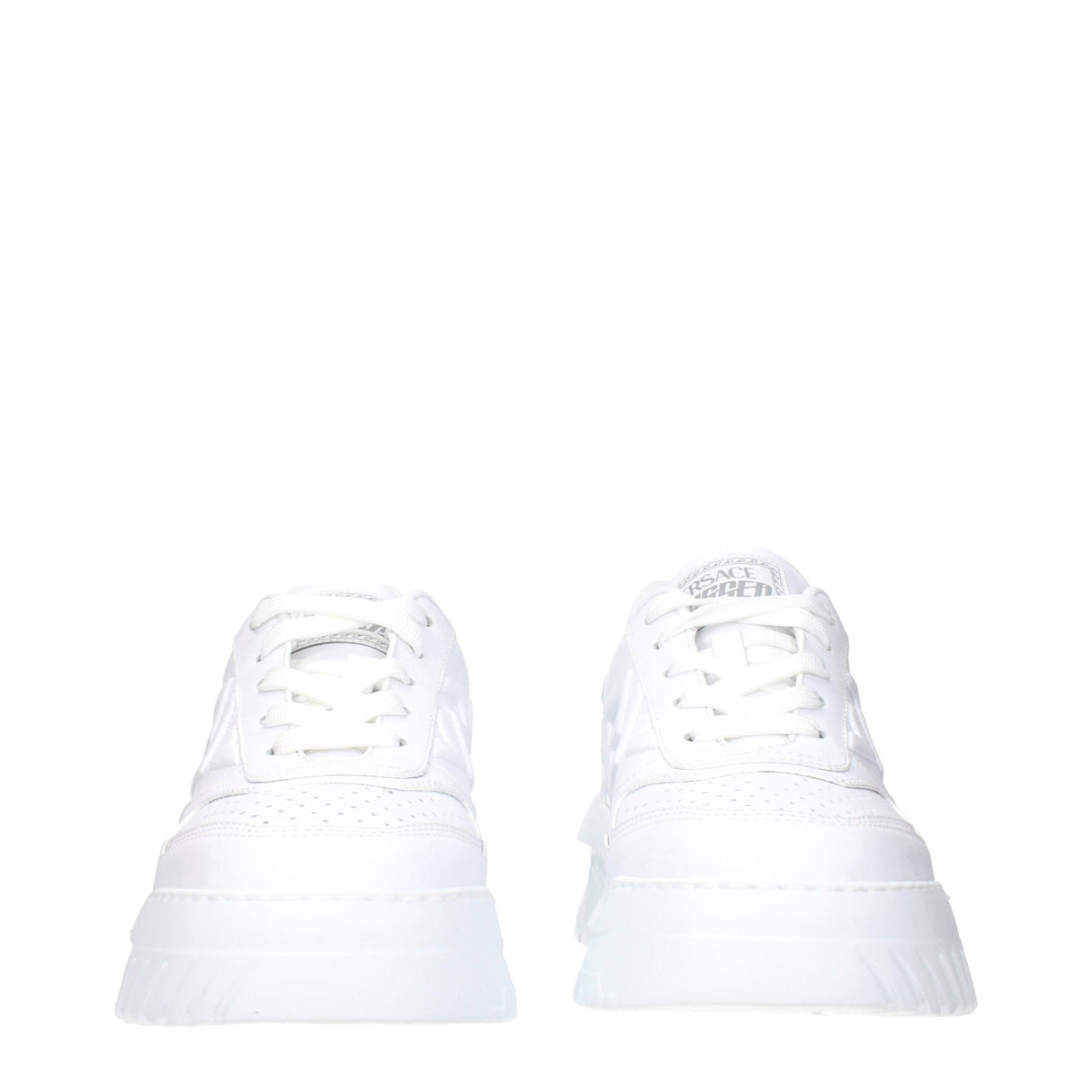Versace White Leather Sneakers