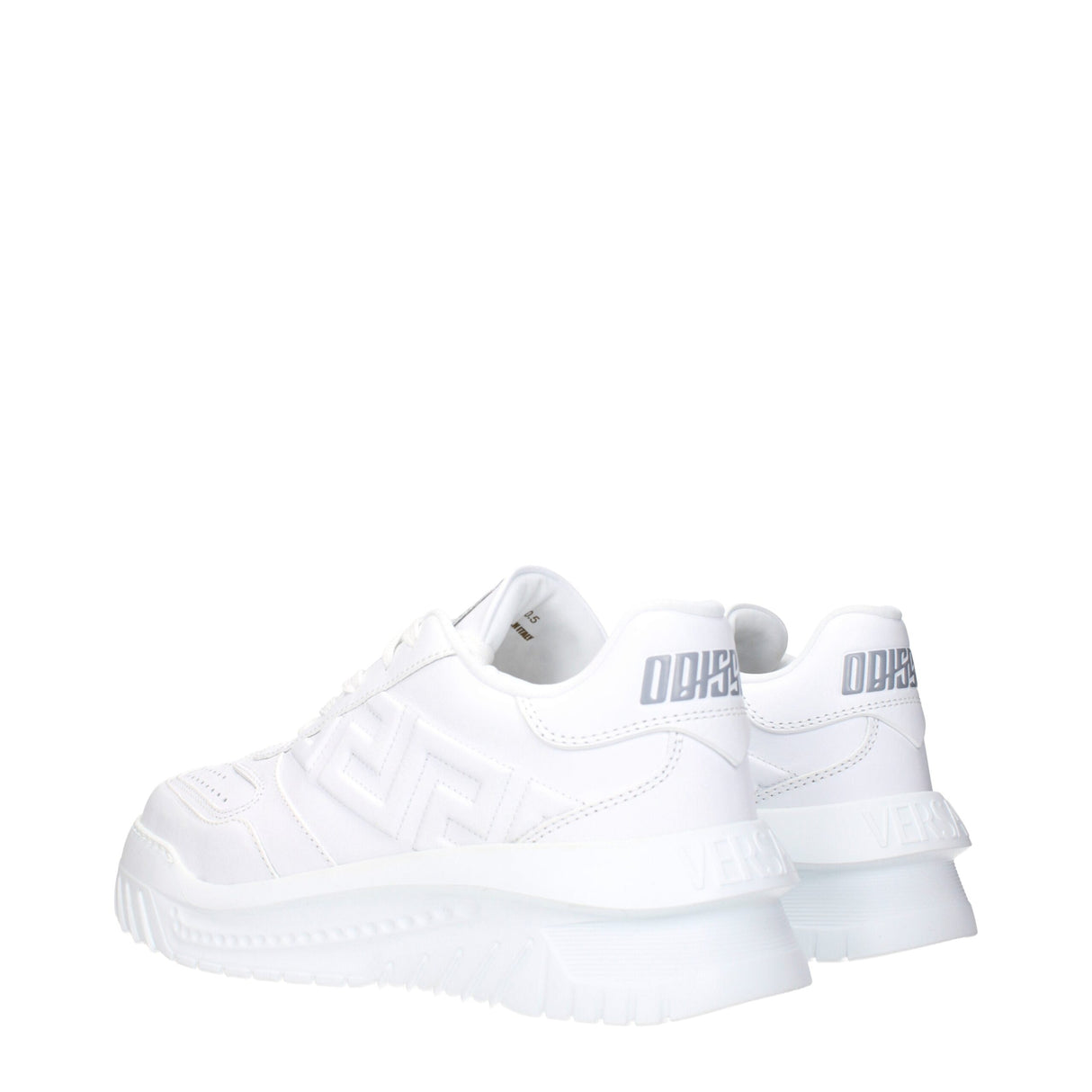 Versace White Leather Sneakers