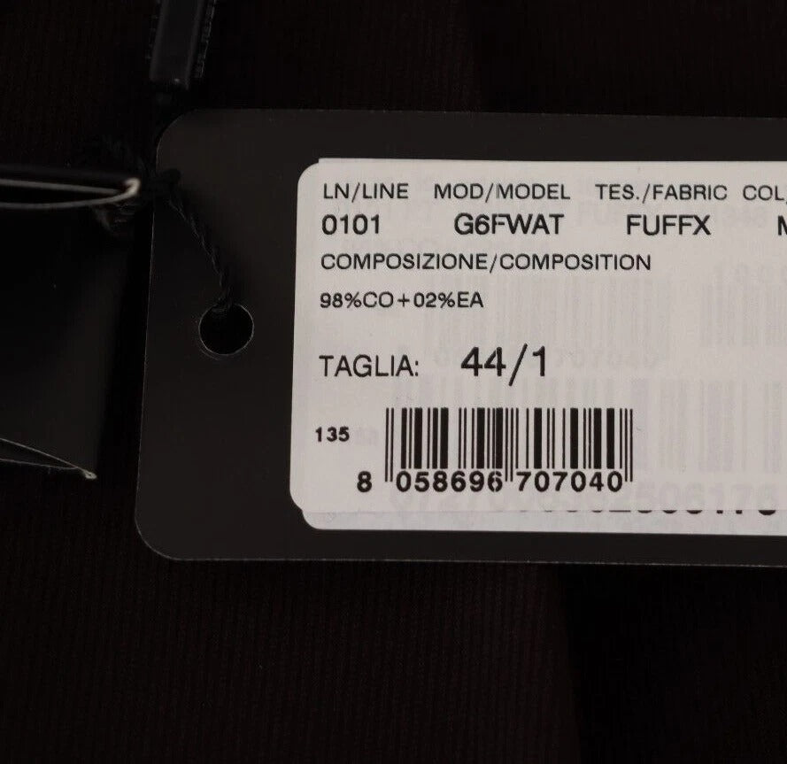 Dolce & Gabbana Bordeaux Cotton Stretch Skinny Trouser