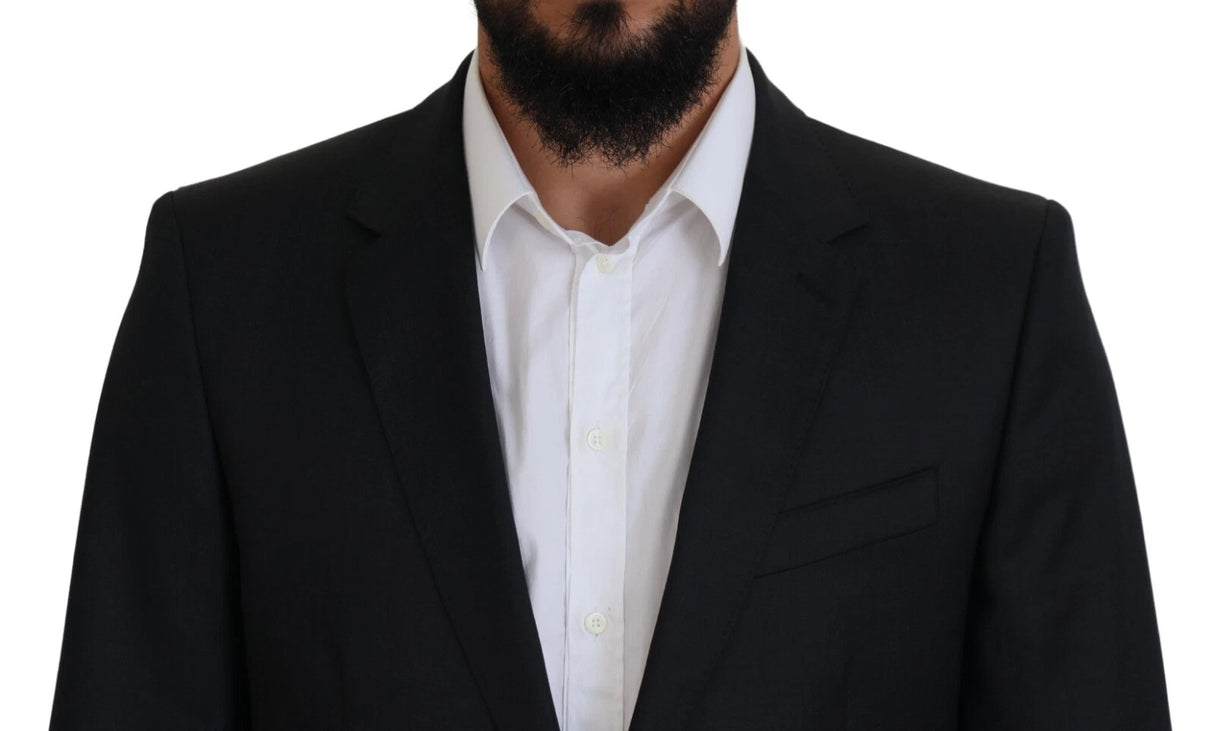 Dolce & Gabbana Melange Grey Wool 2 Piece MARTINI Suit