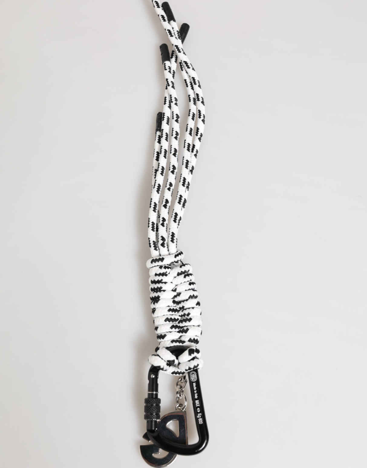 Dolce & Gabbana Multicolor Polyester Tape String DG Logo Keychain Keyring