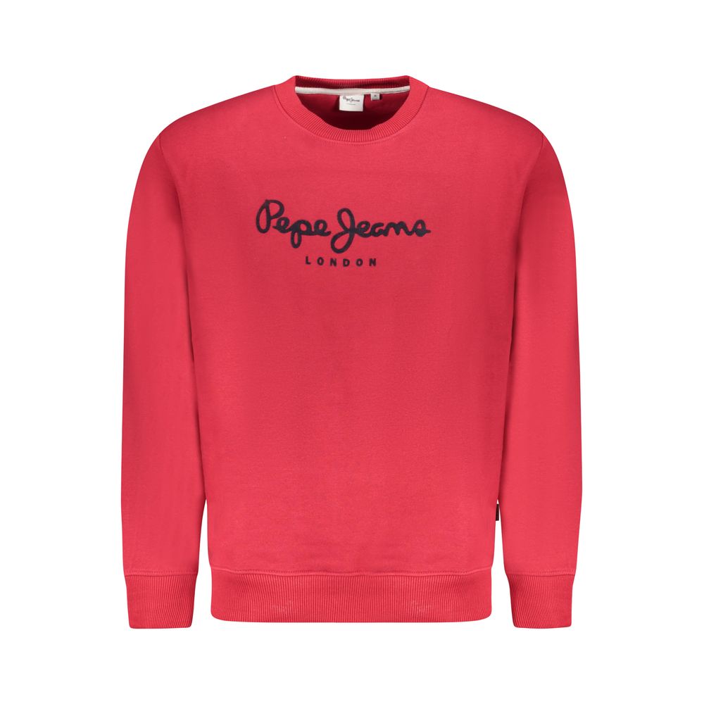 Pepe Jeans Rosso Cotton Men Sweatshirt