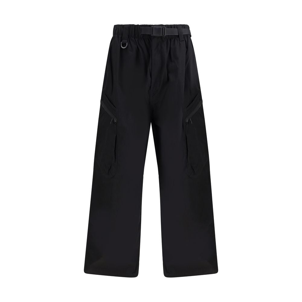 Y-3 Black Cotton Cargo Pants