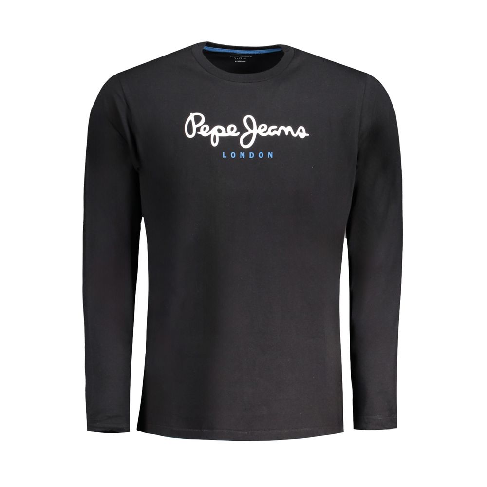 Pepe Jeans Black Cotton Men T-Shirt