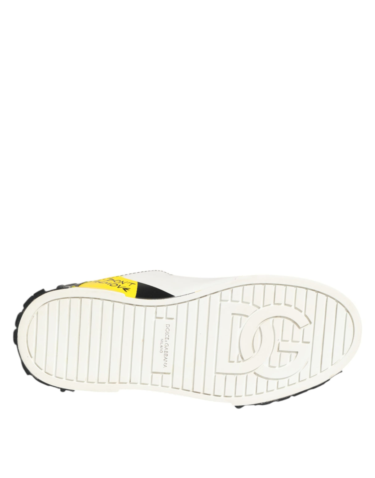 Dolce & Gabbana Multicolor Lettering Portofino Sneakers Shoes