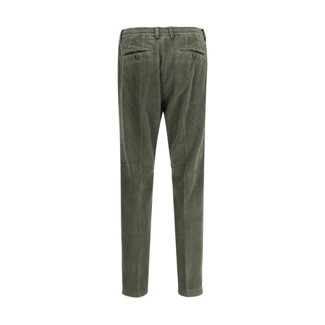 Cruna Green Cotton Casual Pants