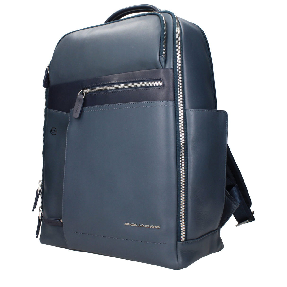 Piquadro Blue Leather Backpack