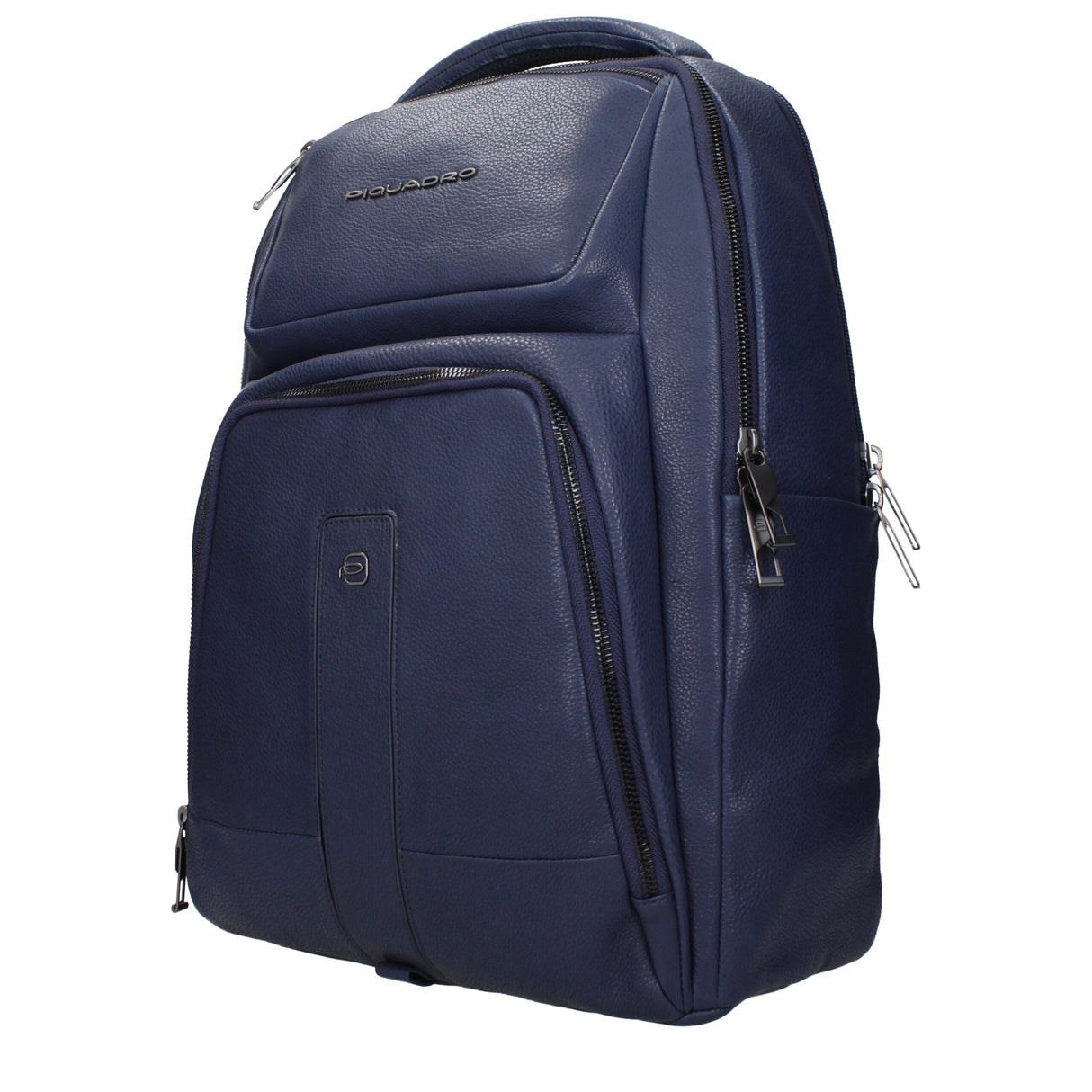 Piquadro Blue Leather Backpack