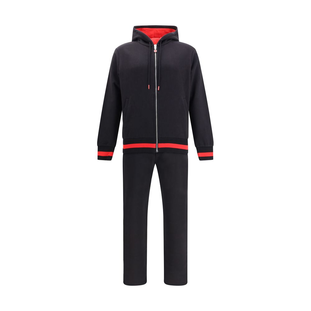 Kiton Black Cotton Sweatsuit