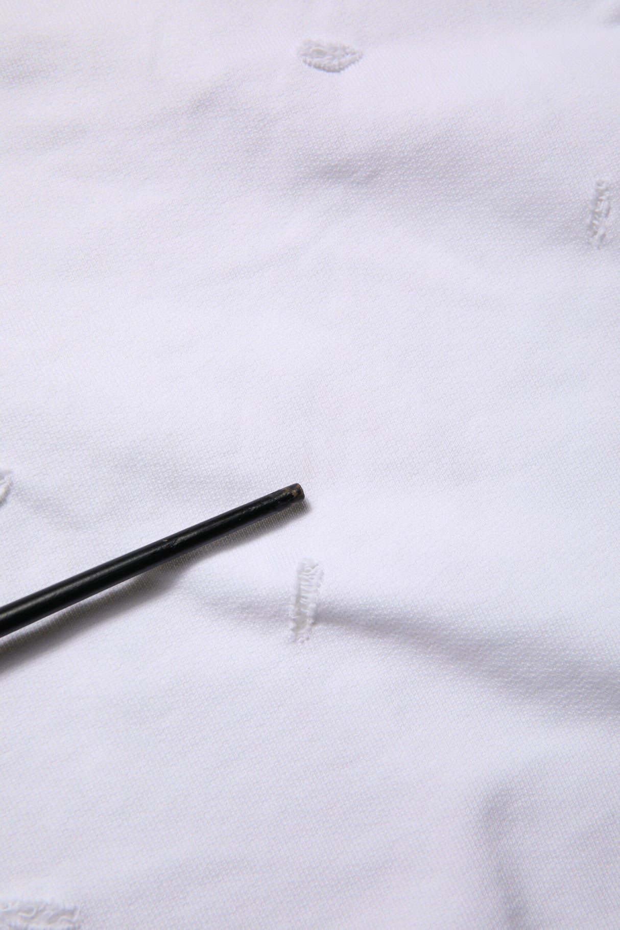 Dolce & Gabbana White Ripped Mid Waist Casual Bermuda Short