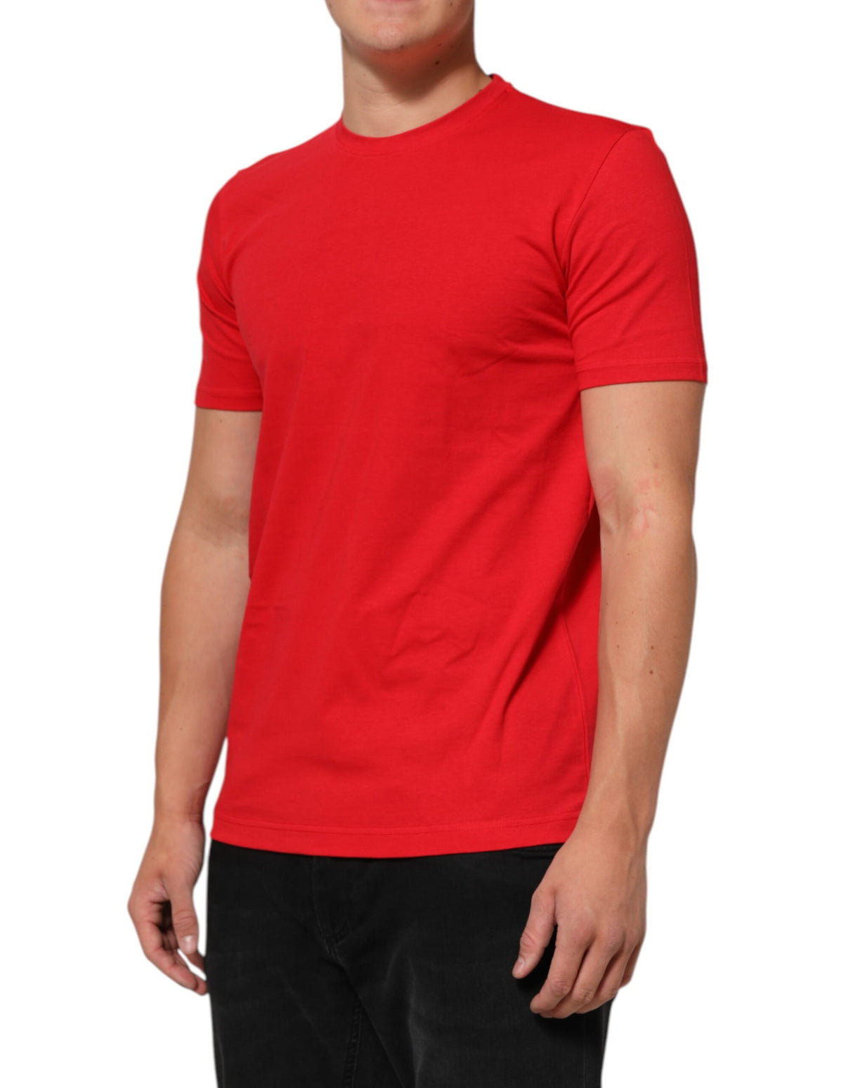 Dolce & Gabbana Red Goodluck 2023 Cotton Crew Neck T-shirt