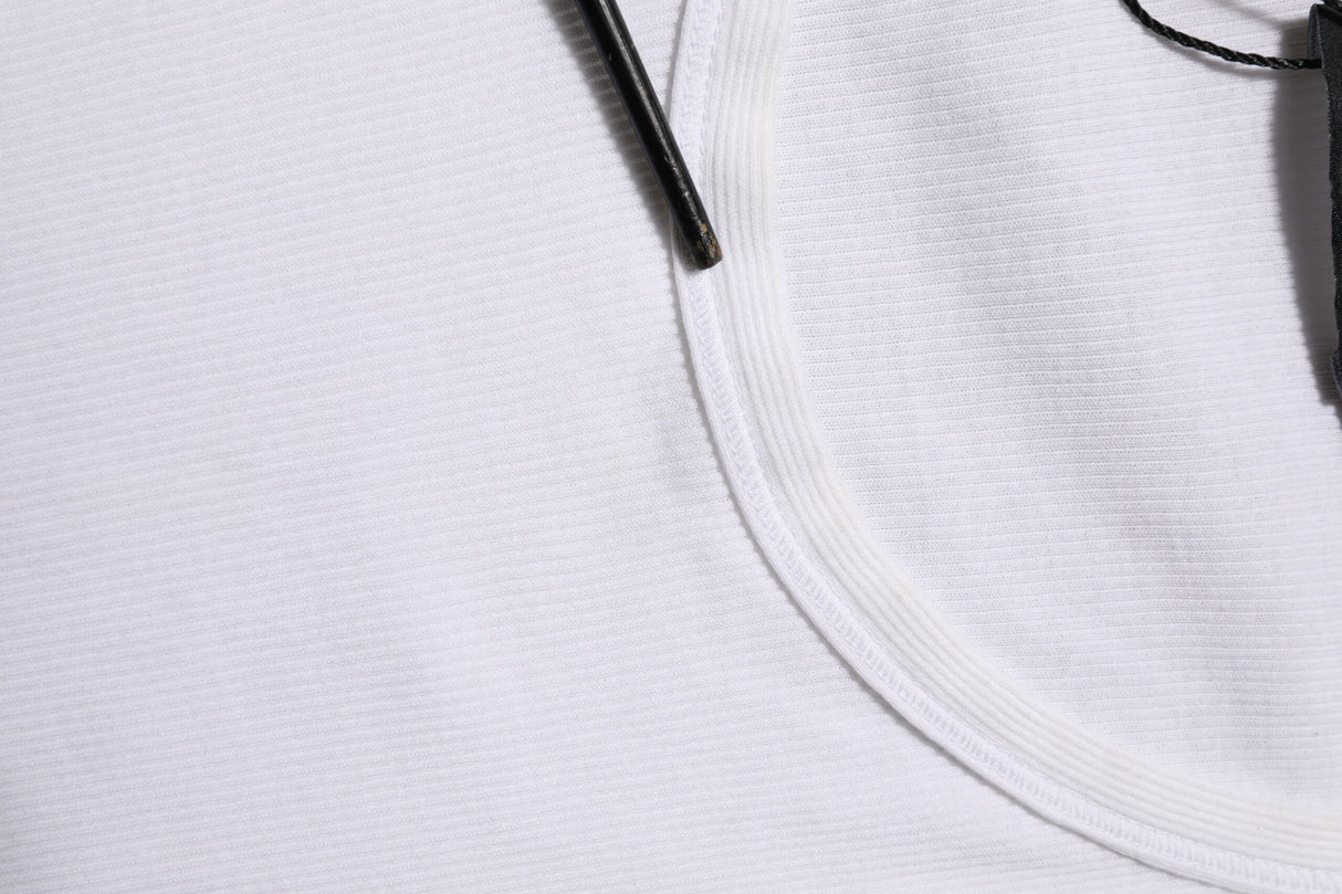 Dolce & Gabbana White Sleeveless Round Neck Tank Top T-shirt