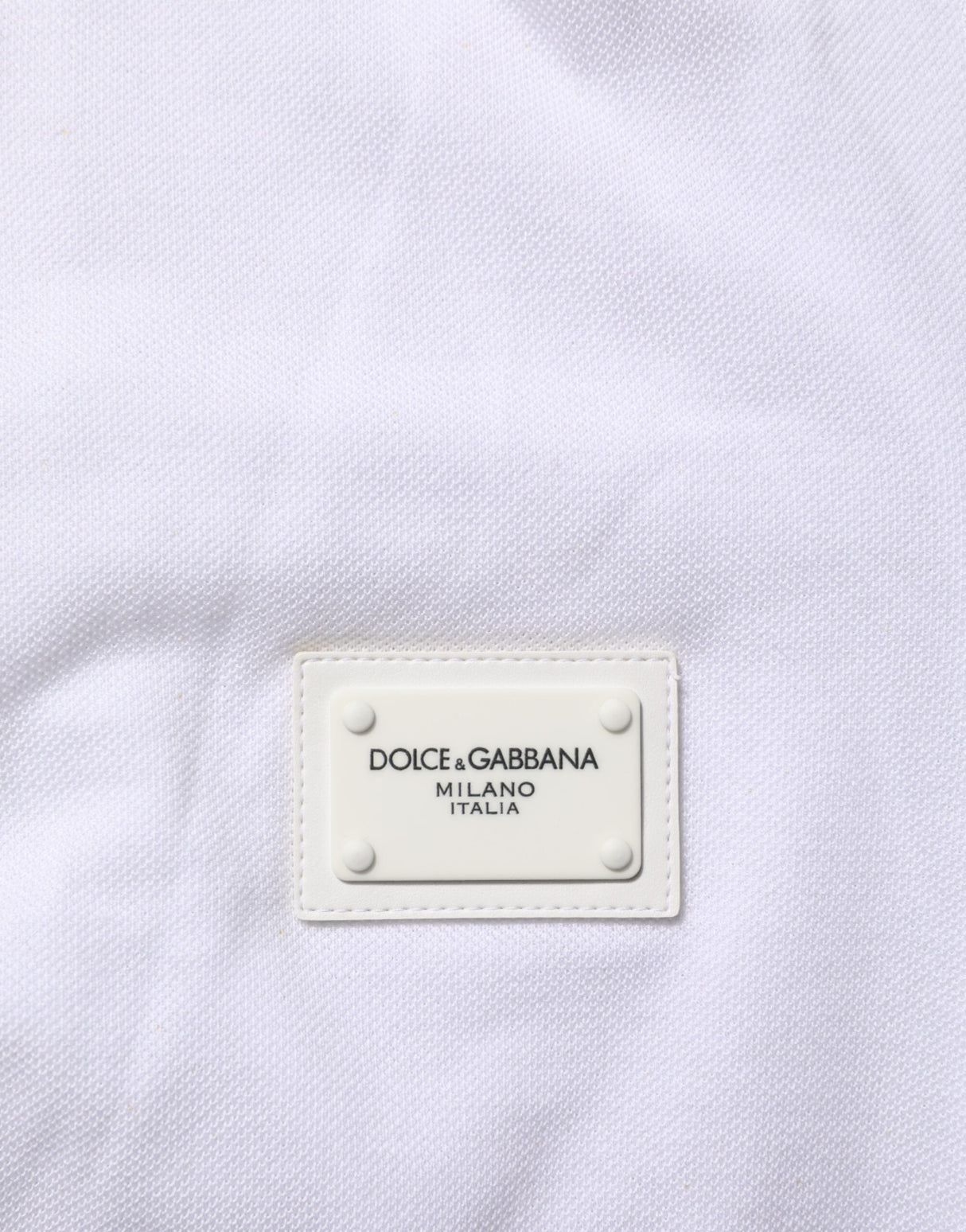 Dolce & Gabbana White Collared Short Sleeves Polo T-shirt