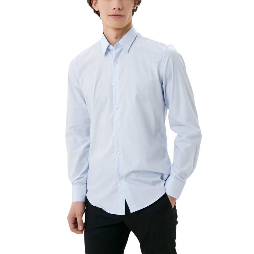 Antony Morato Blue Cotton Dress Shirt