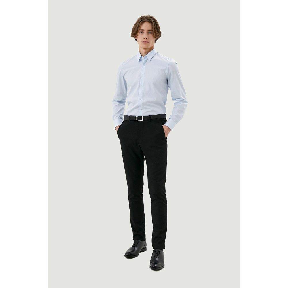 Antony Morato Blue Cotton Dress Shirt