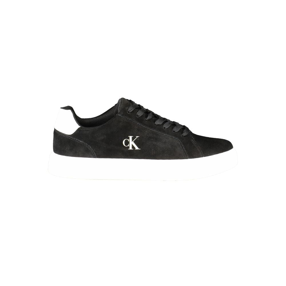Calvin Klein Black Leather Men's Sneaker