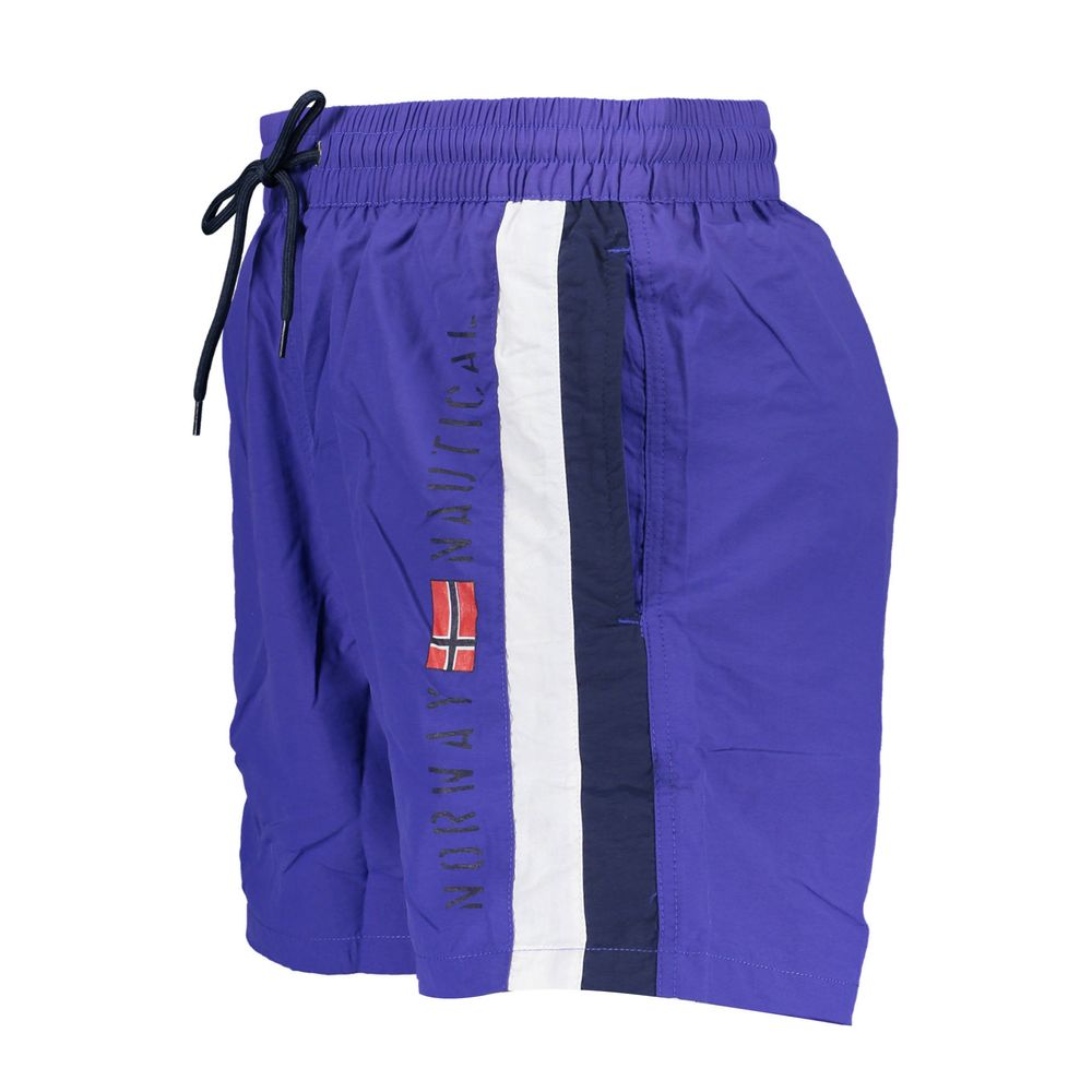 Norway 1963 Blu Poliammide Men's Swim Boxer