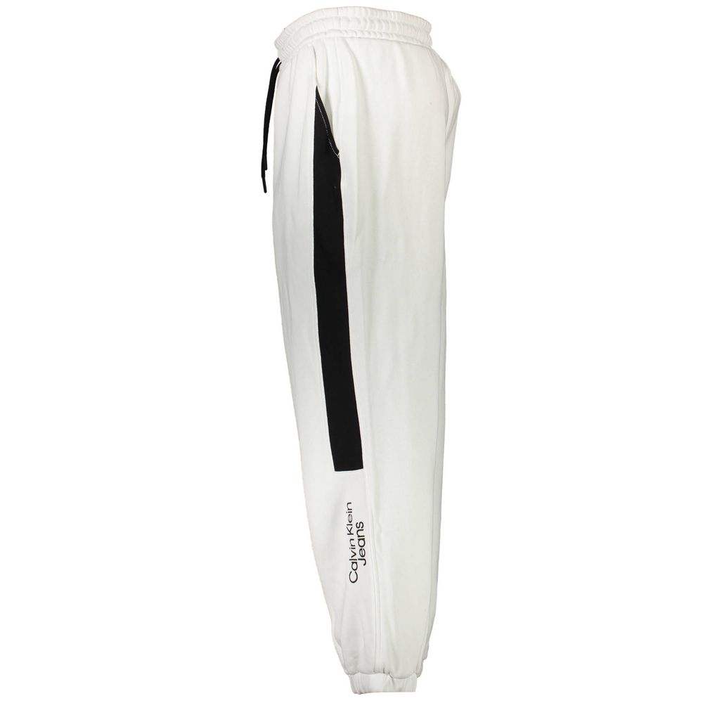 Calvin Klein White Cotton Men's Sweatpant