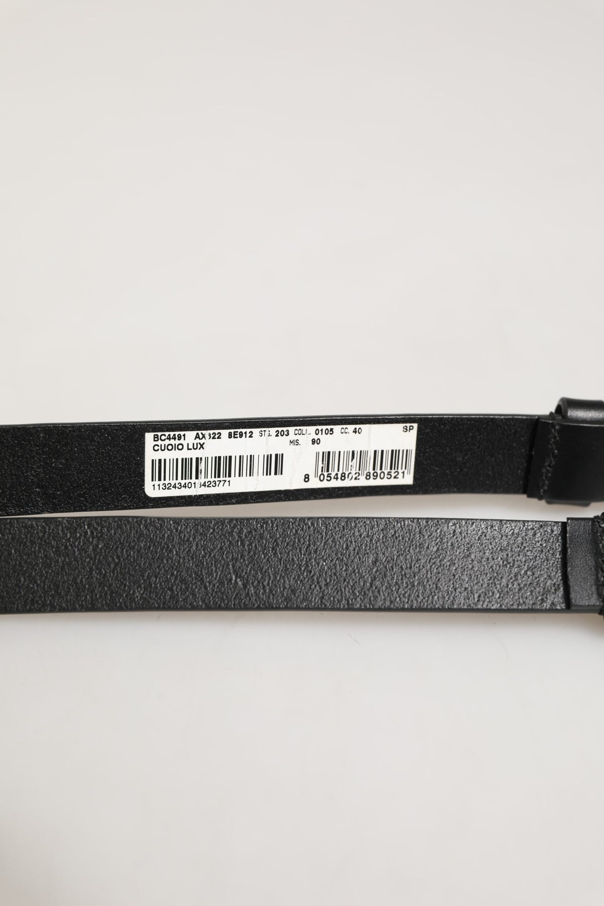 Dolce & Gabbana Black Double Strap Leather Silver Buckle Belt