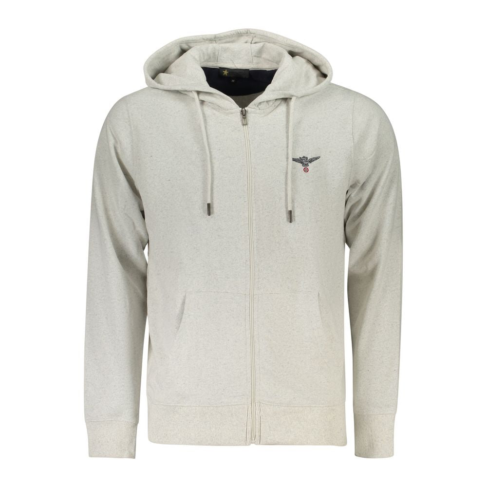 Accademia Militare Grigio Cotton Men's Hooded Sweatshirt