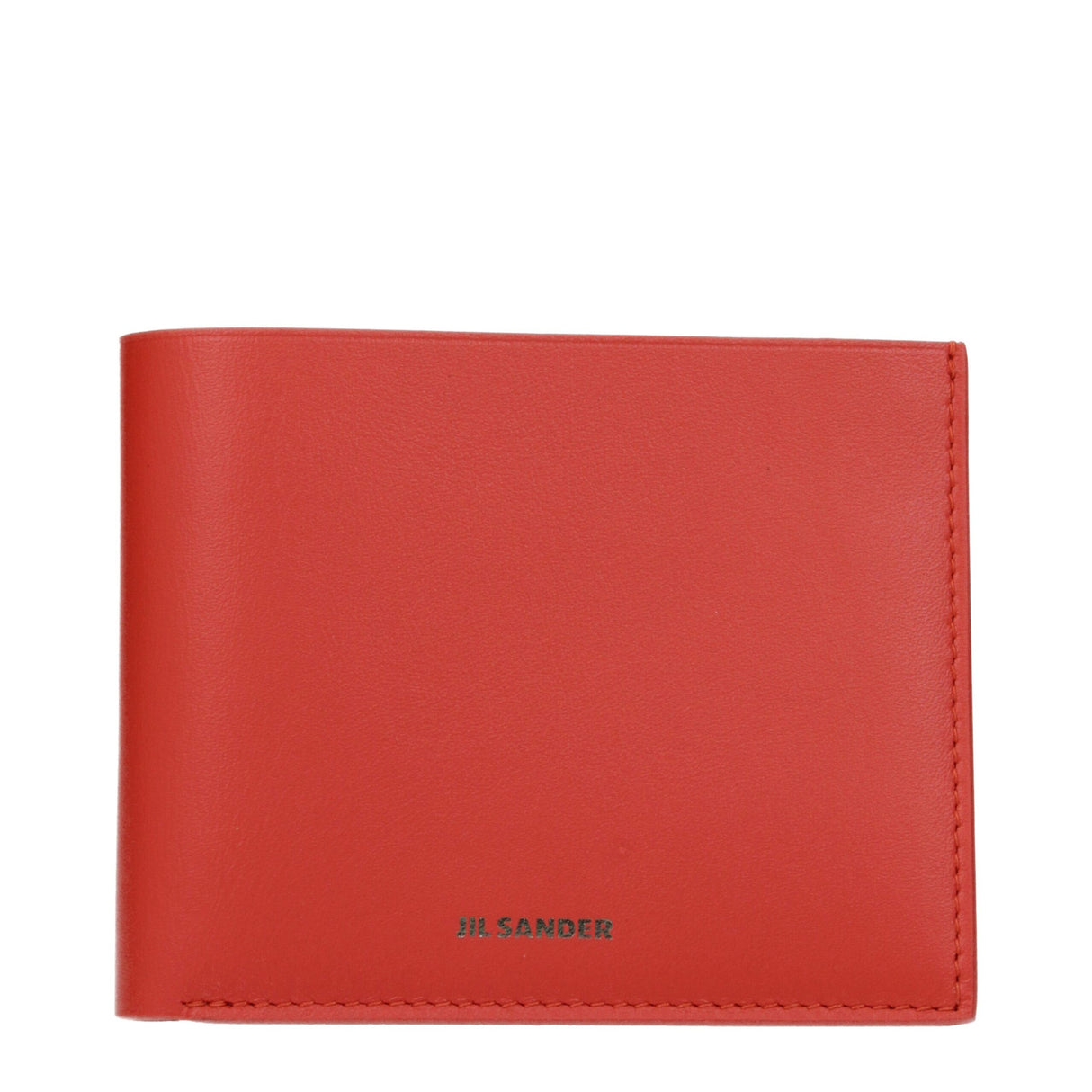 Jil Sander Red Leather Wallet