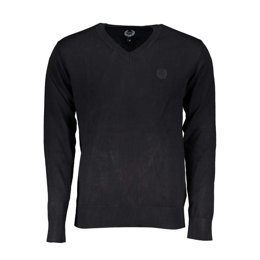 Gianmarco Venturi Black Viscose Men's Sweater
