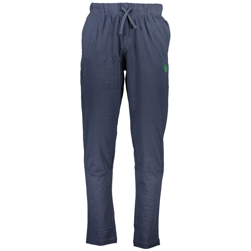 Gianmarco Venturi Blue Cotton Men's Track Pant