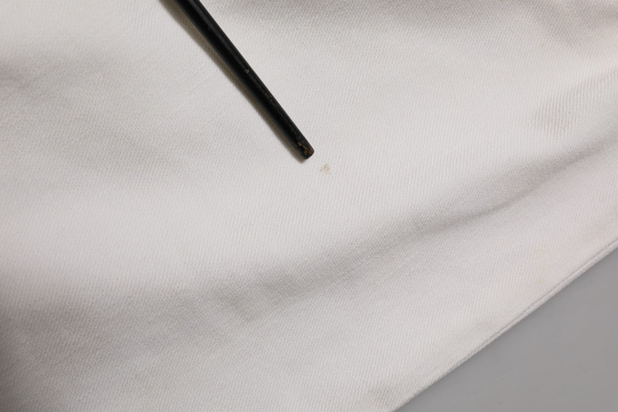 Prada White Mid Waist Skinny Fit Denim Casual Trouser Jeans