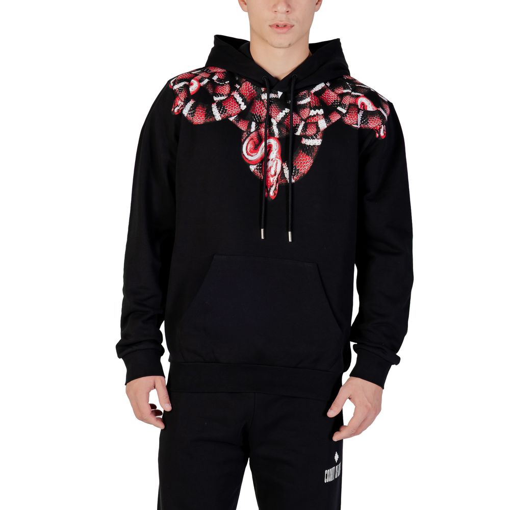 County of Milan Black Cotton Hoodie