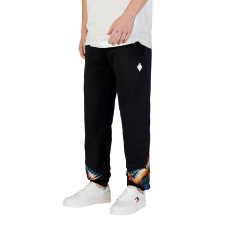 County of Milan Black Cotton Joggers Workout Pant