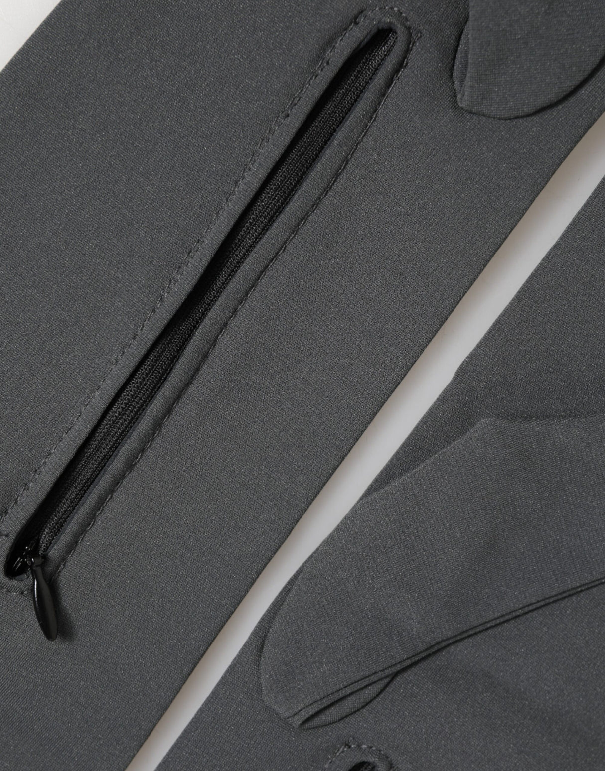 Dolce & Gabbana Dark Gray Viscose Elbow Length Mitten Men Gloves