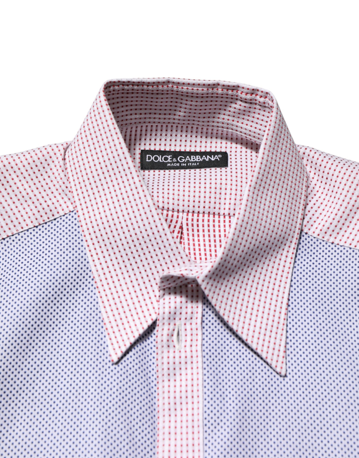 Dolce & Gabbana Multicolor Cotton Collared Checkered Shirt