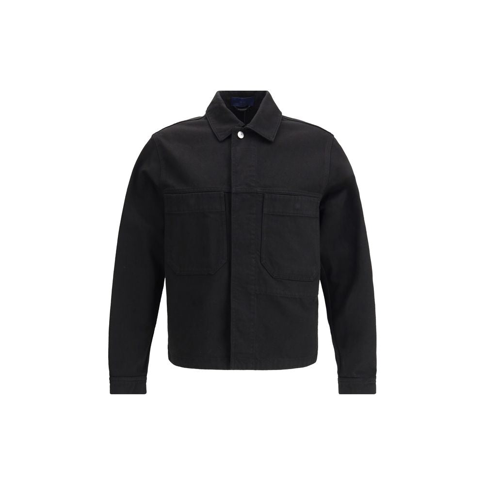 Stone Island Black Cotton Coat