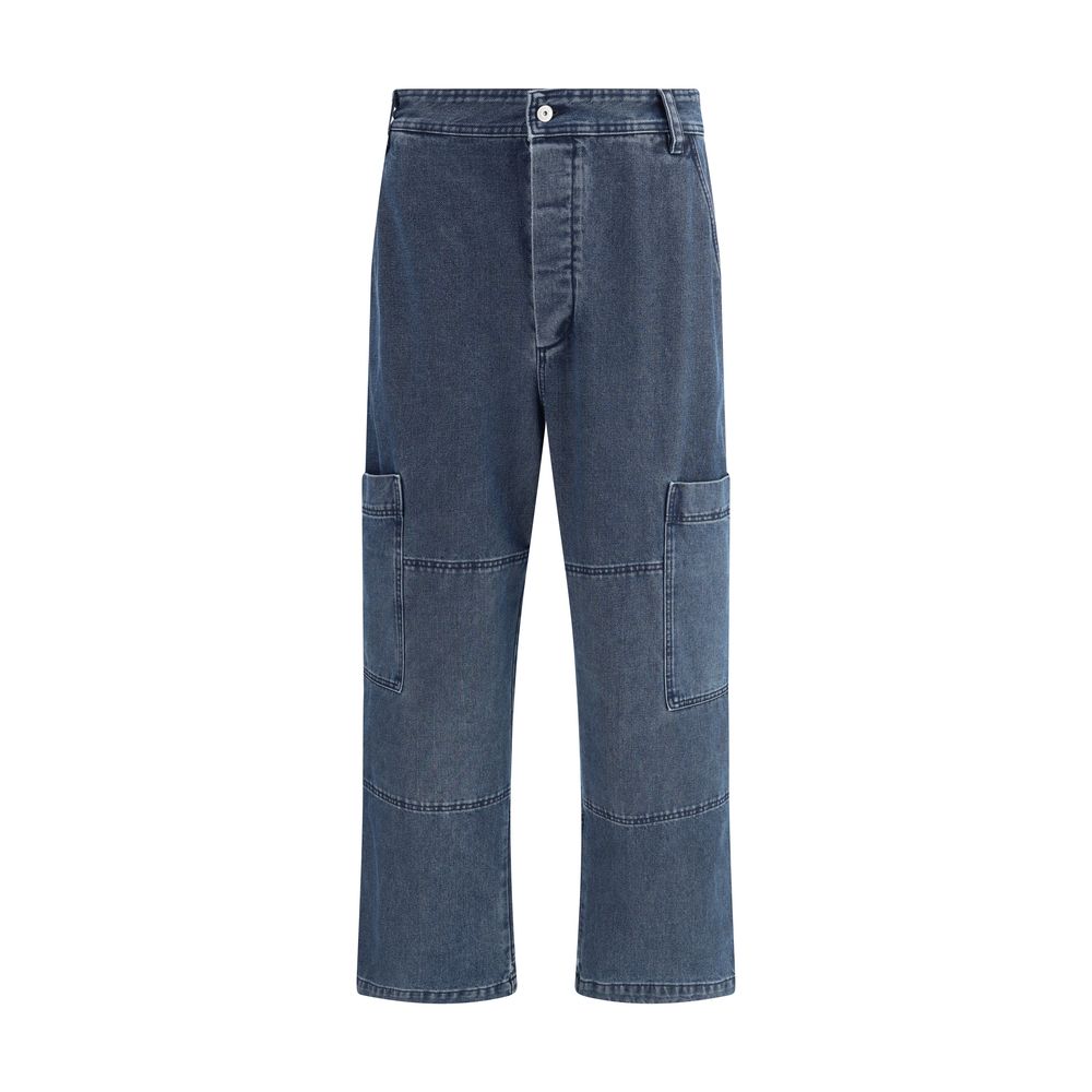 Jacquemus Blue Cotton Jeans Denim