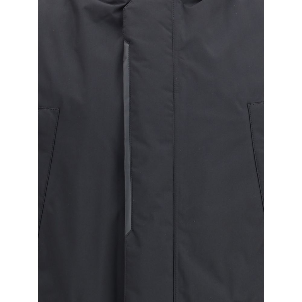 Herno Black Polyester Parka